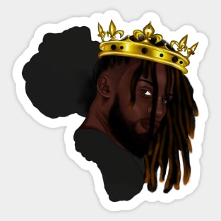 Africa Map, Proud African Man, Black Pride Sticker